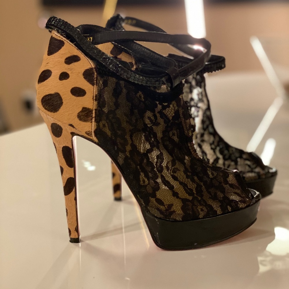 AuthCL Leopard Peep toe